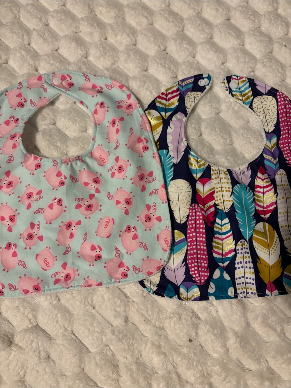 Cute Hand-Made Baby Bibs - Multiple Colours 2 for $15